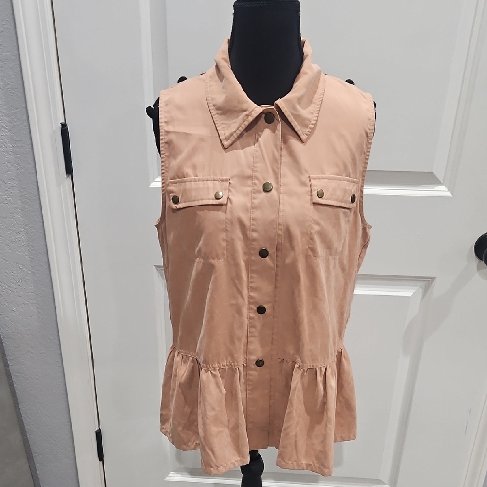 Entro Apricot Sleeveless Top